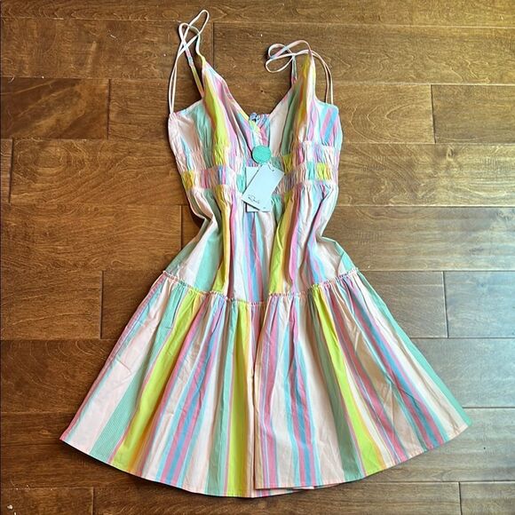 Rails Carmen Guava Multicolor Striped Dress - Picture 1 of 5